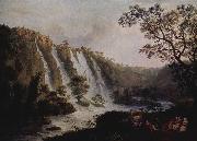 Villa des Maecenas mit den Wasserfallen in Tivoli Jacob Philipp Hackert